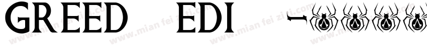 Greed Medium字体转换